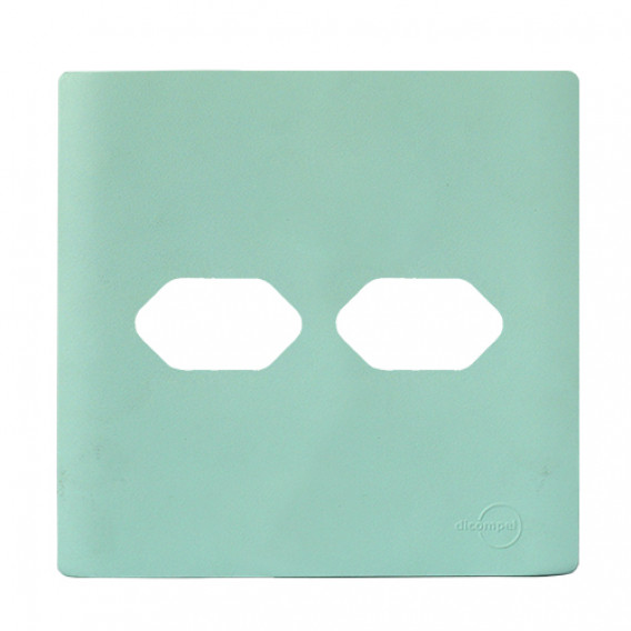 Placa 4x4 2 Tomadas - Novara Siciliano Placa 4x4 2 Tomadas - Novara Siciliano